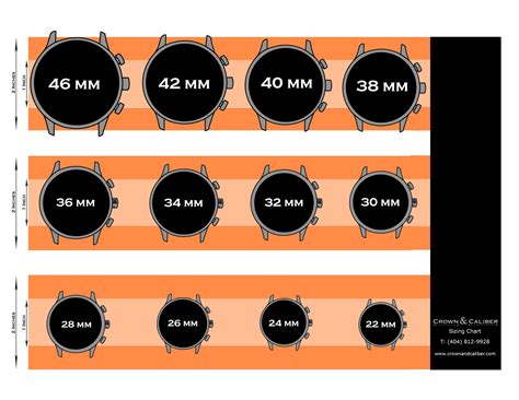 rolex watch calibre chart